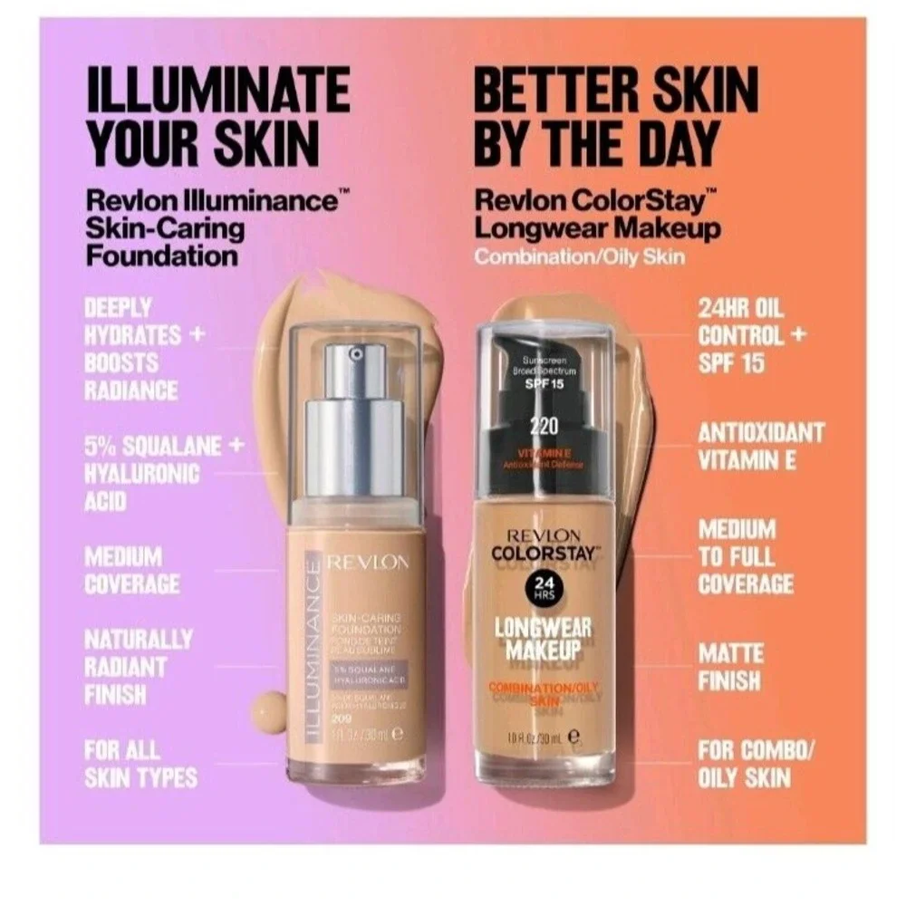 Revlon Illuminance Skin Caring Liquid Foundation 509. ‎ 1 oz Sandalwood